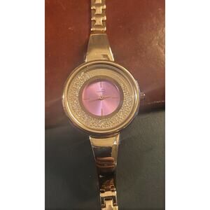 Women's 35mm Rose Gold Tone Elvitario Watch, Crystal Accents